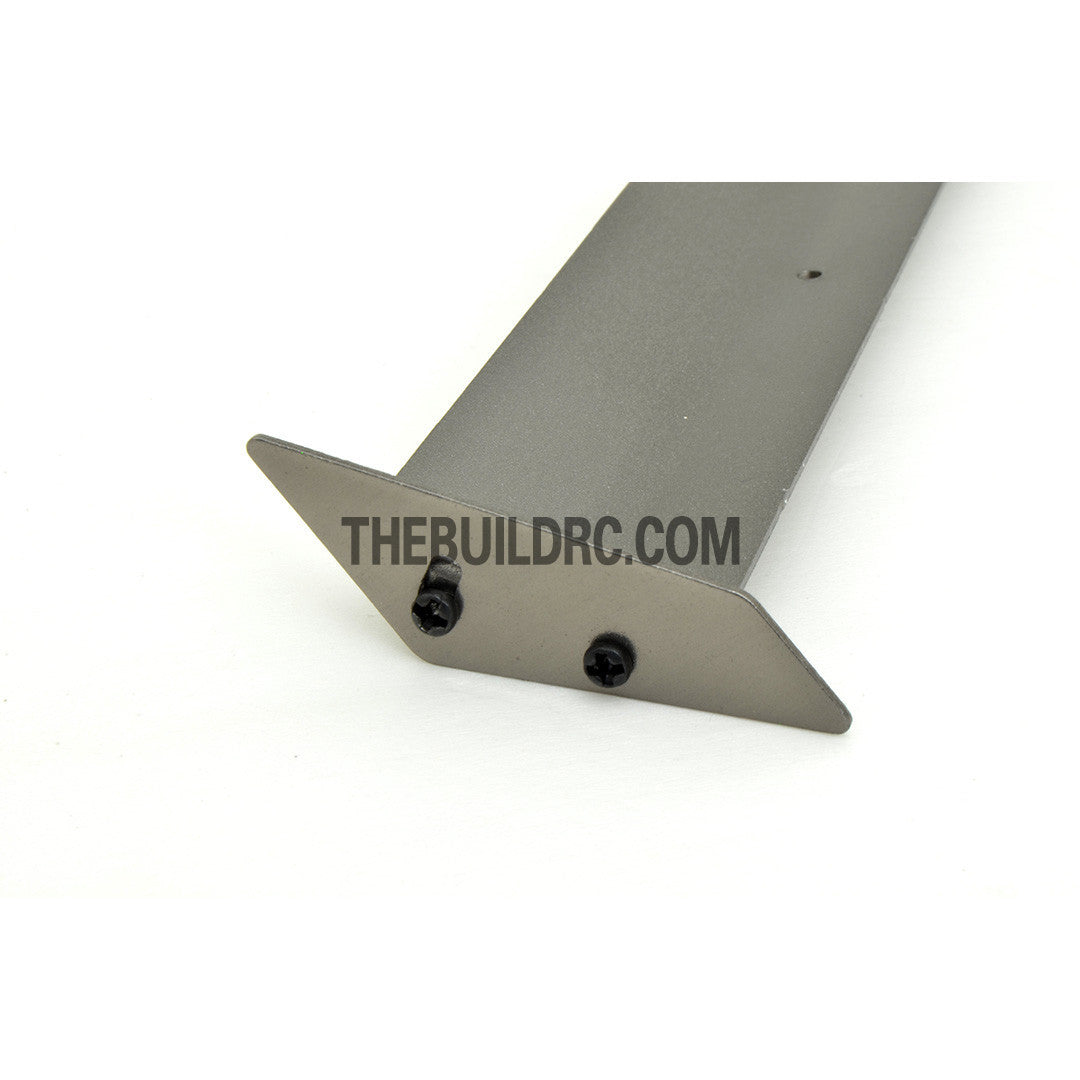 1/10 RC Racing Car 155x26mm Alloy Aluminum GT Wing Rear Spoiler - Grey