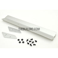 1/10 RC Racing Car 155x26mm Alloy Aluminum GT Wing Rear Spoiler - Silver