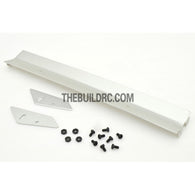 1/10 RC Racing Car 167x24mm Alloy Aluminum GT Wing Rear Spoiler - Silver