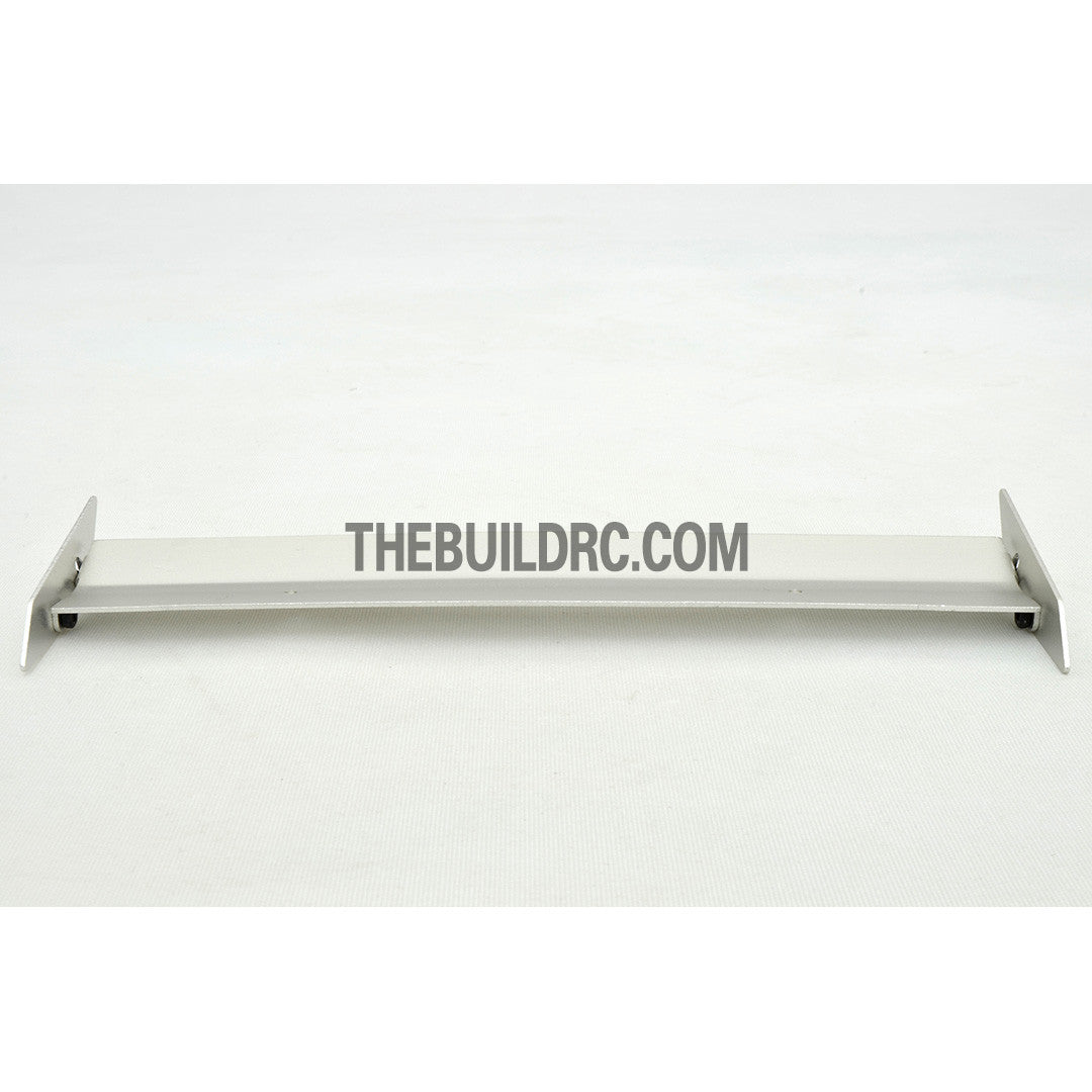 1/10 RC Racing Car 167x24mm Alloy Aluminum GT Wing Rear Spoiler - Silver