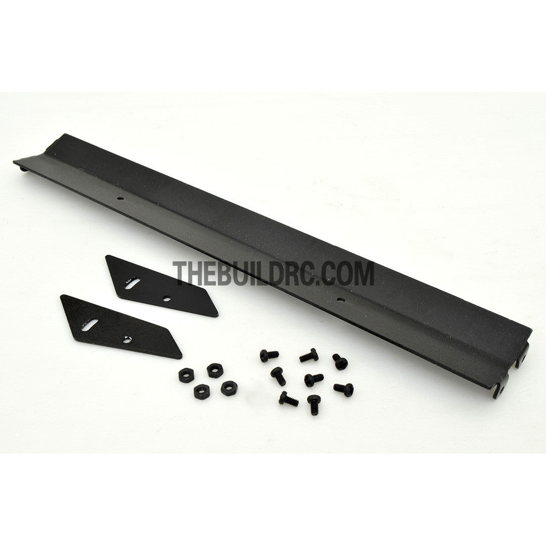 1/10 RC Racing Car 182x24mm Alloy Aluminum GT Wing Rear Spoiler - Black