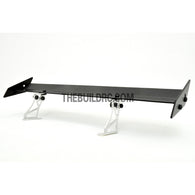 1/10 RC Racing Car 182x24mm Alloy Aluminum GT Wing Rear Spoiler - Black