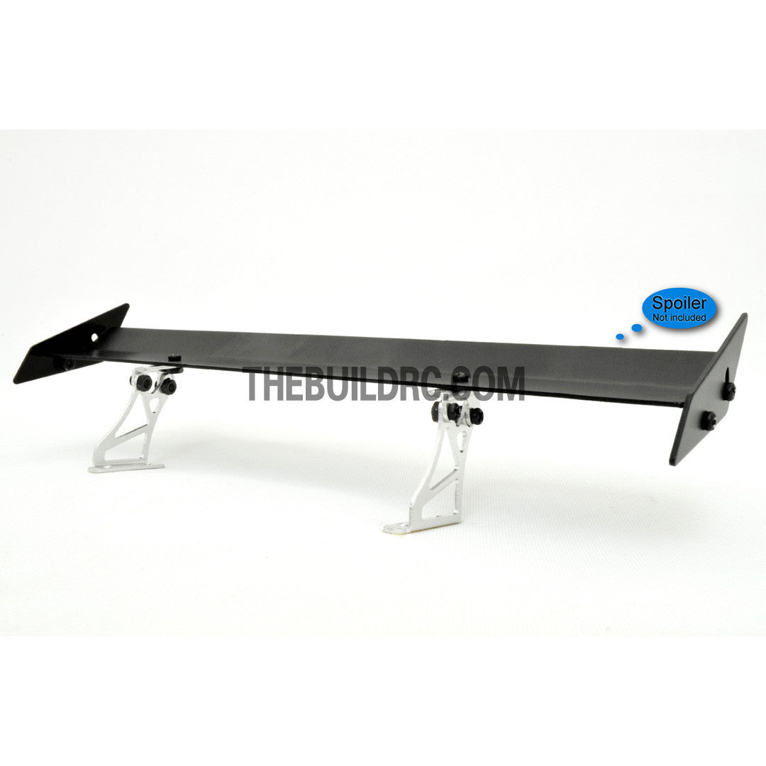 1/10 RC Racing Car 182x24mm Alloy Aluminum GT Wing Rear Spoiler - Black