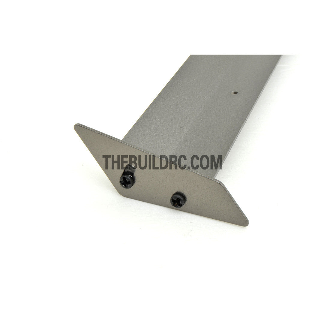 1/10 RC Racing Car 182x24mm Alloy Aluminum GT Wing Rear Spoiler - Grey