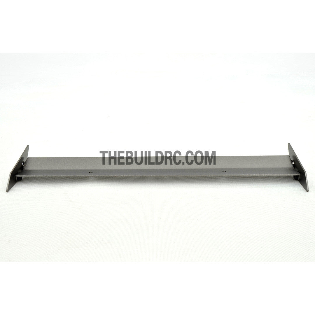 1/10 RC Racing Car 182x24mm Alloy Aluminum GT Wing Rear Spoiler - Grey