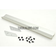 1/10 RC Racing Car 182x24mm Alloy Aluminum GT Wing Rear Spoiler - Silver