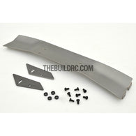 1/10 RC Racing Car 168x28mm Alloy Aluminum GT Wing Rear Spoiler - Grey
