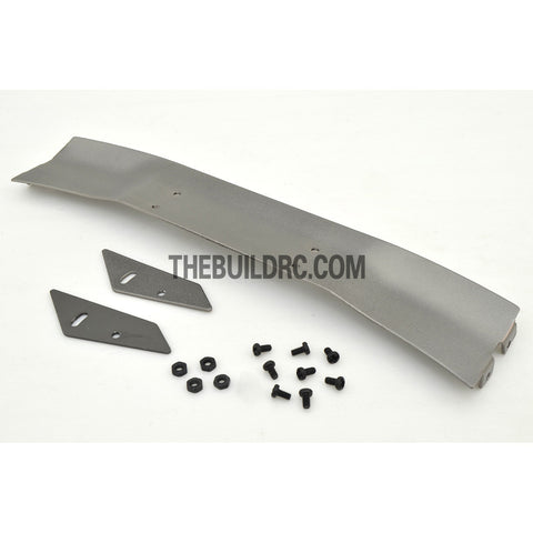 1/10 RC Racing Car 168x28mm Alloy Aluminum GT Wing Rear Spoiler - Grey