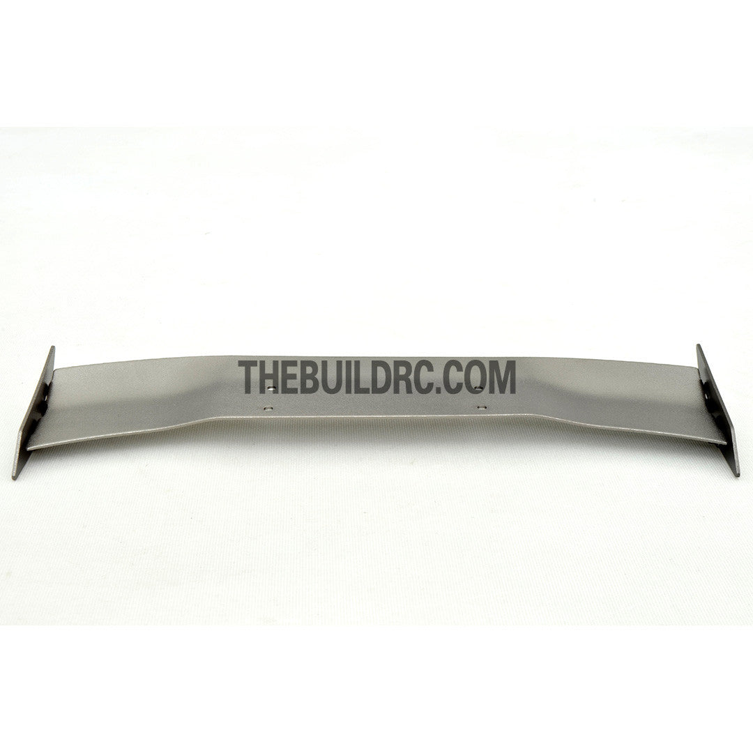 1/10 RC Racing Car 168x28mm Alloy Aluminum GT Wing Rear Spoiler - Grey