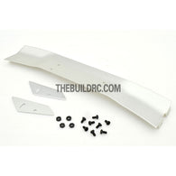 1/10 RC Racing Car 168x28mm Alloy Aluminum GT Wing Rear Spoiler - Silver