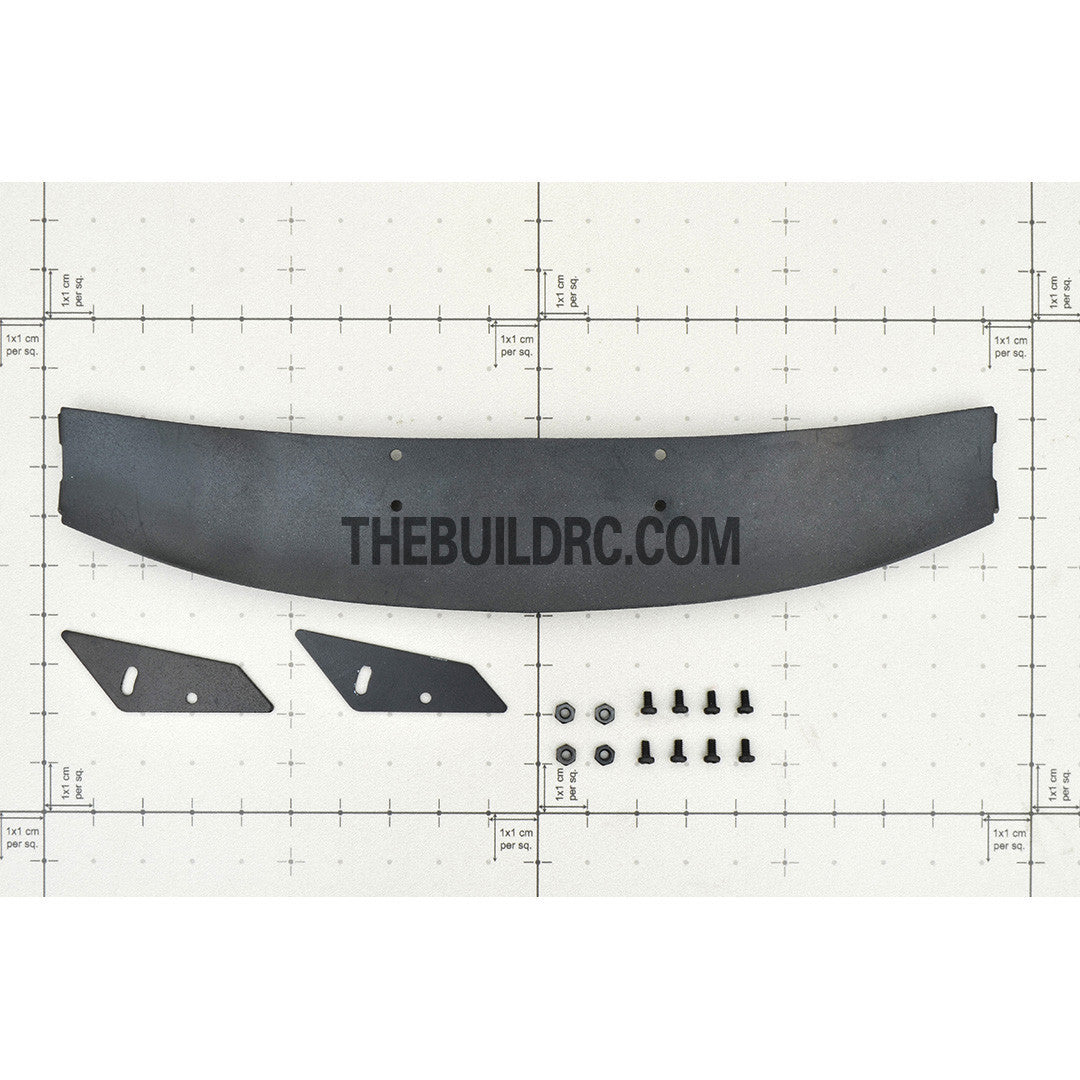 1/10 RC Racing Car 188x34mm Alloy Aluminum GT Wing Rear Spoiler - Black