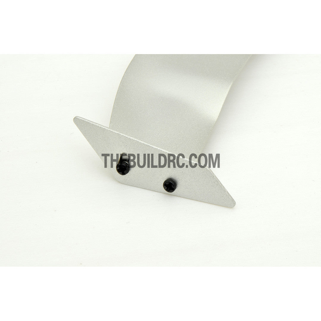 1/10 RC Racing Car 188x34mm Alloy Aluminum GT Wing Rear Spoiler - Silver