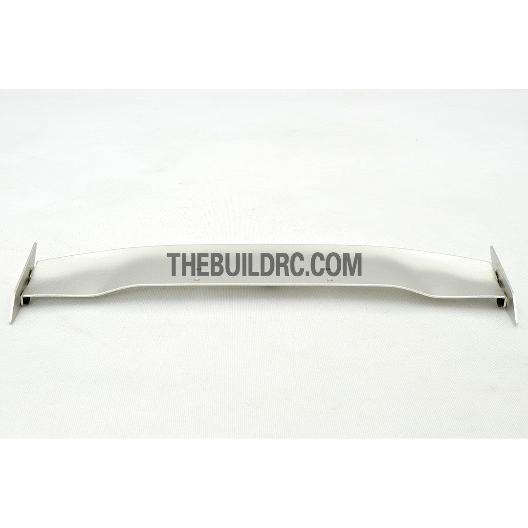1/10 RC Racing Car 188x34mm Alloy Aluminum GT Wing Rear Spoiler - Silver