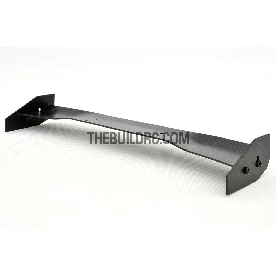 1/10 RC Racing Car 168x28mm Alloy Aluminum GT Wing Rear Spoiler - Black