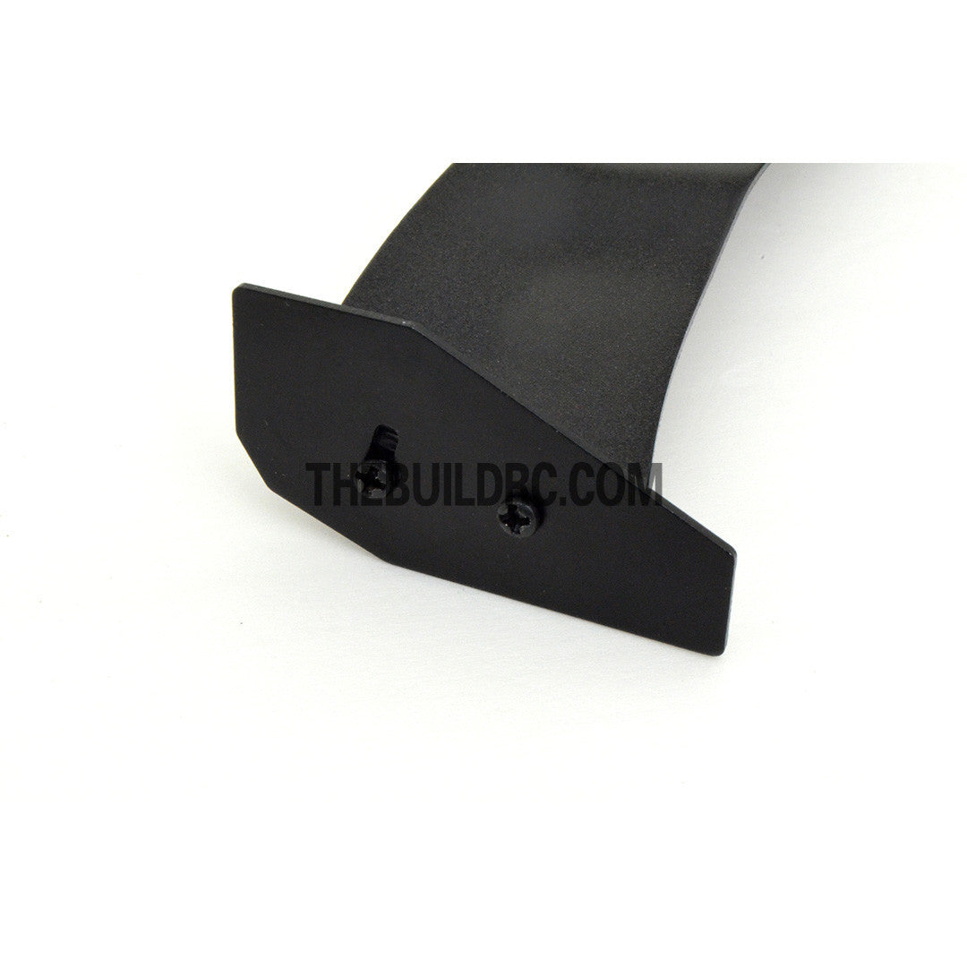 1/10 RC Racing Car 168x28mm Alloy Aluminum GT Wing Rear Spoiler - Black