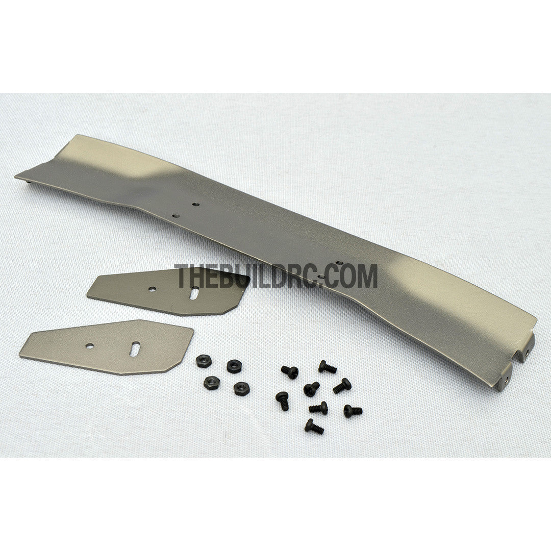 1/10 RC Racing Car 168x28mm Alloy Aluminum GT Wing Rear Spoiler - Grey