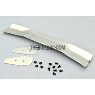 1/10 RC Racing Car 168x28mm Alloy Aluminum GT Wing Rear Spoiler - Silver