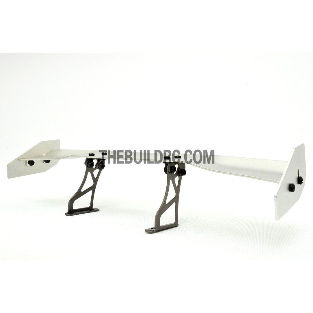 1/10 RC Racing Car 168x28mm Alloy Aluminum GT Wing Rear Spoiler - Silver