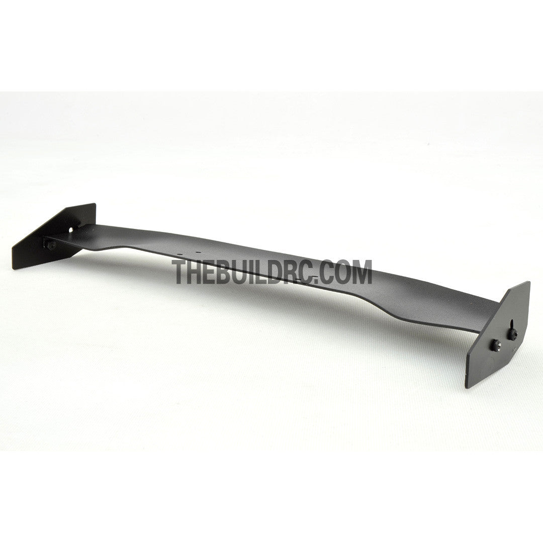 1/10 RC Racing Car 188x34mm Alloy Aluminum GT Wing Rear Spoiler - Black