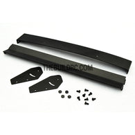 1/10 RC Racing Car 181x22mm Alloy Aluminum GT Double Wing Rear Spoiler - Black