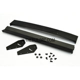 1/10 RC Racing Car 181x22mm Alloy Aluminum GT Double Wing Rear Spoiler - Black