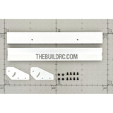 1/10 RC Racing Car 181x22mm Alloy Aluminum GT Double Wing Rear Spoiler - Silver