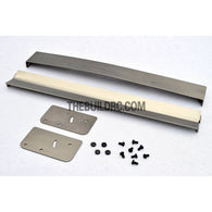 1/10 RC Racing Car 182x24mm Alloy Aluminum GT Double Wing Rear Spoiler - Grey
