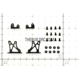 1/10 RC Racing Car Alloy Aluminum 20 x 24mm GT Wing Rear Spoiler Stand - Black