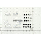 1/10 RC Racing Car Alloy Aluminum 25 x 25mm GT Wing Rear Spoiler Stand - Silver