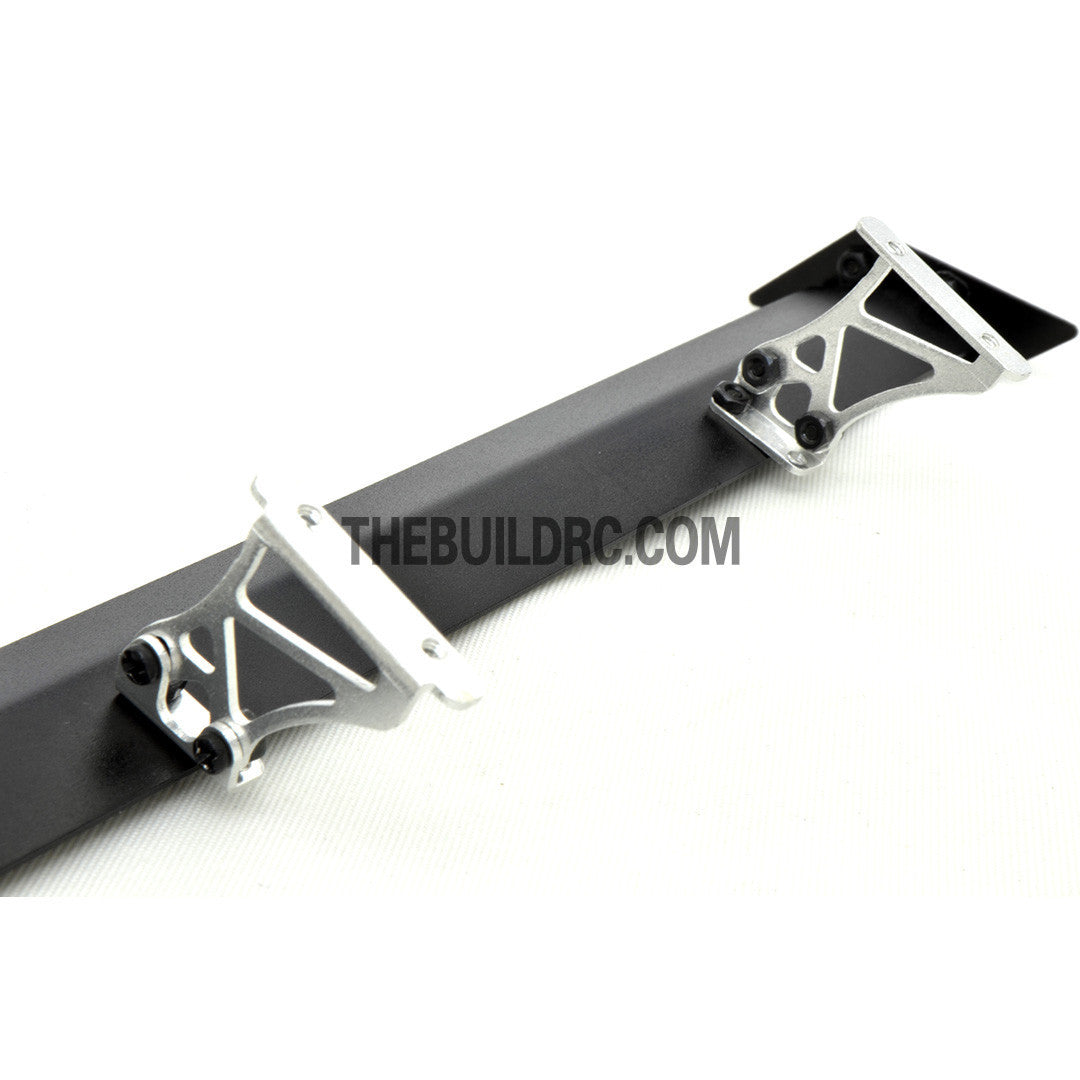 1/10 RC Racing Car Alloy Aluminum 25 x 25mm GT Wing Rear Spoiler Stand - Silver
