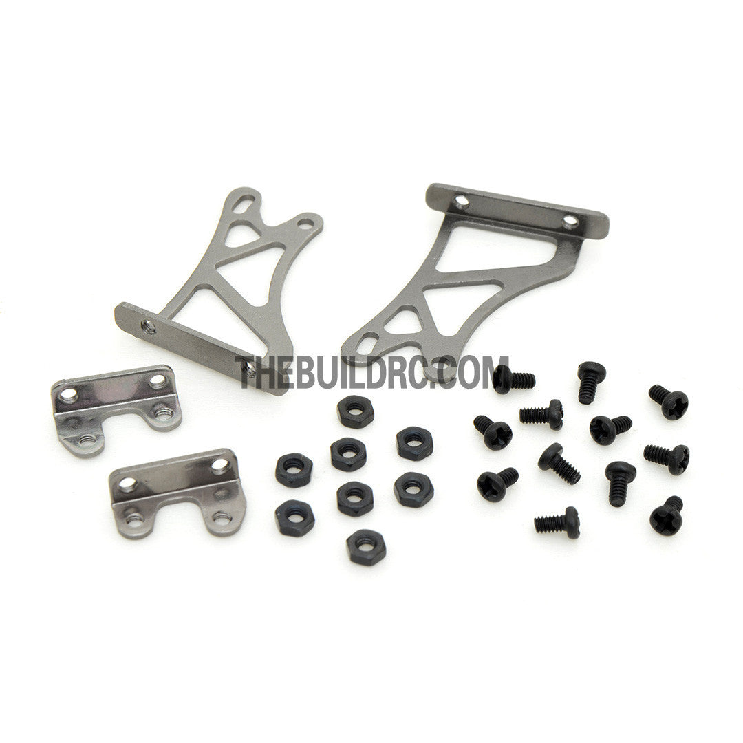 1/10 RC Racing Car Alloy Aluminum 32x 25mm GT Wing Rear Spoiler Stand - Grey
