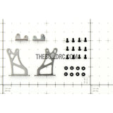 1/10 RC Racing Car Alloy Aluminum 32x 25mm GT Wing Rear Spoiler Stand - Grey