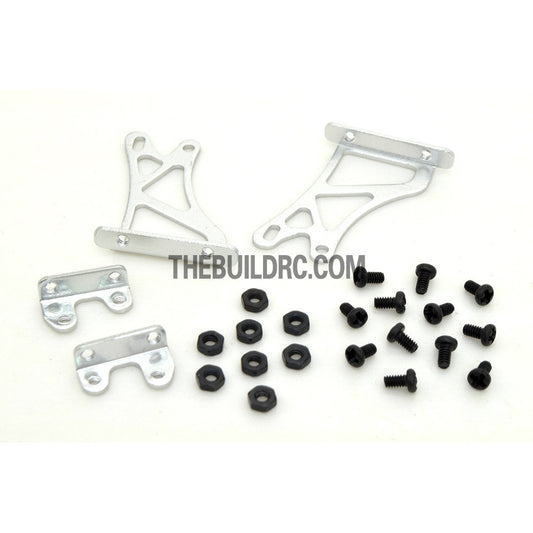 1/10 RC Racing Car Alloy Aluminum 32x 25mm GT Wing Rear Spoiler Stand - Silver