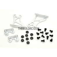 1/10 RC Racing Car Alloy Aluminum 32x 25mm GT Wing Rear Spoiler Stand - Silver