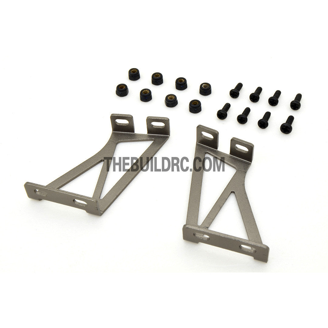 1/10 RC Racing Car Alloy Aluminum 36 x 23mm GT Wing Rear Spoiler Stand - Grey