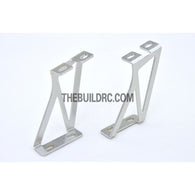 1/10 RC Racing Car Alloy Aluminum 36 x 23mm GT Wing Rear Spoiler Stand - Silver