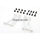 1/10 RC Racing Car Alloy Aluminum 36 x 23mm GT Wing Rear Spoiler Stand - Silver