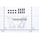 1/10 RC Racing Car Alloy Aluminum 36 x 23mm GT Wing Rear Spoiler Stand - Silver