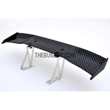 1/10 RC Racing Car 168x28mm Carbon Fiber Pattern GT Wing Rear Spoiler (Shiny)