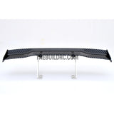 1/10 RC Racing Car 168x28mm Carbon Fiber Pattern GT Wing Rear Spoiler (Shiny)