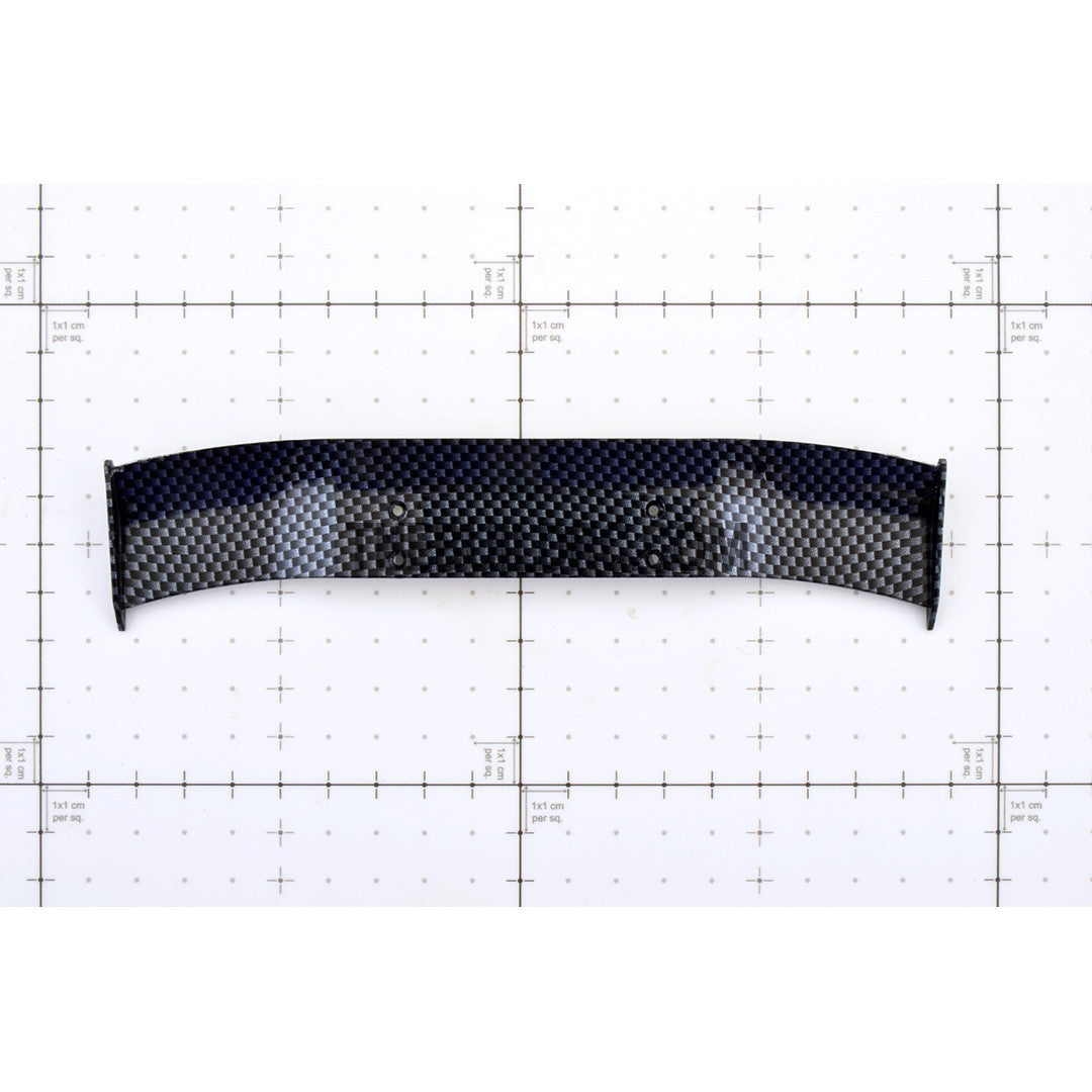 1/10 RC Racing Car 168x28mm Carbon Fiber Pattern GT Wing Rear Spoiler (Shiny)