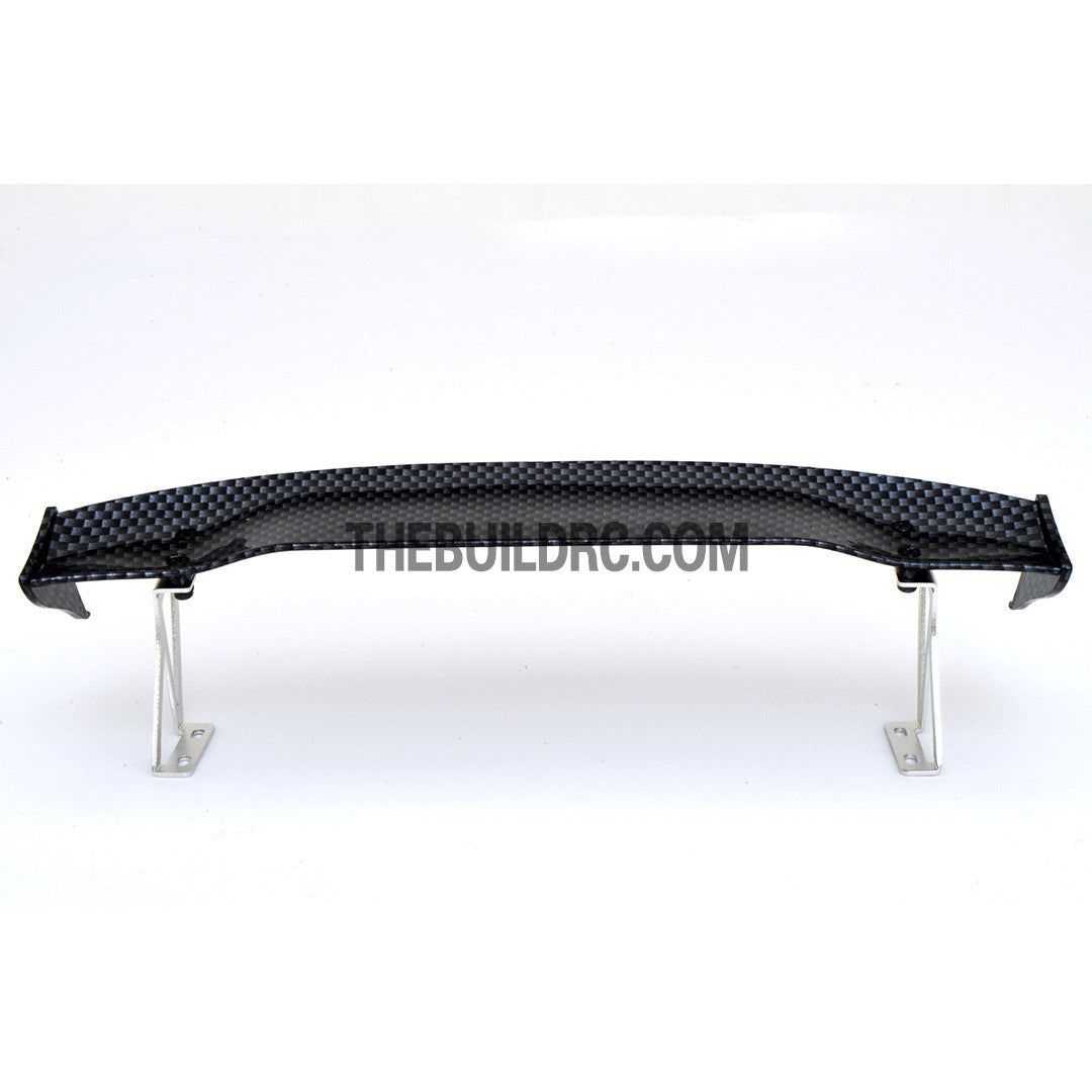 1/10 RC Racing Car 188x34mm Carbon Fiber Pattern GT Wing Rear Spoiler (Shiny)