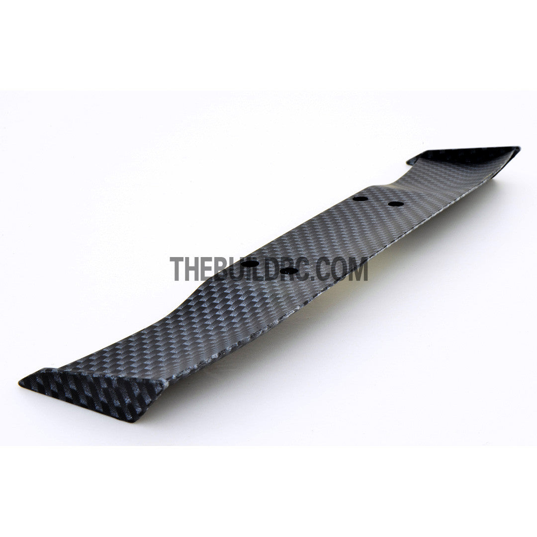 1/10 RC Racing Car 168x28mm Carbon Fiber Pattern GT Wing Rear Spoiler (Mat)