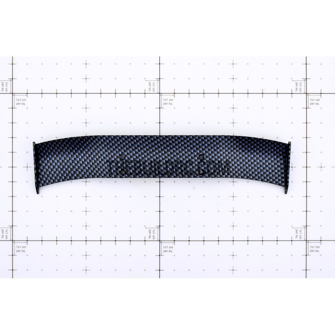 1/10 RC Racing Car 168x28mm Carbon Fiber Pattern GT Wing Rear Spoiler (Mat)
