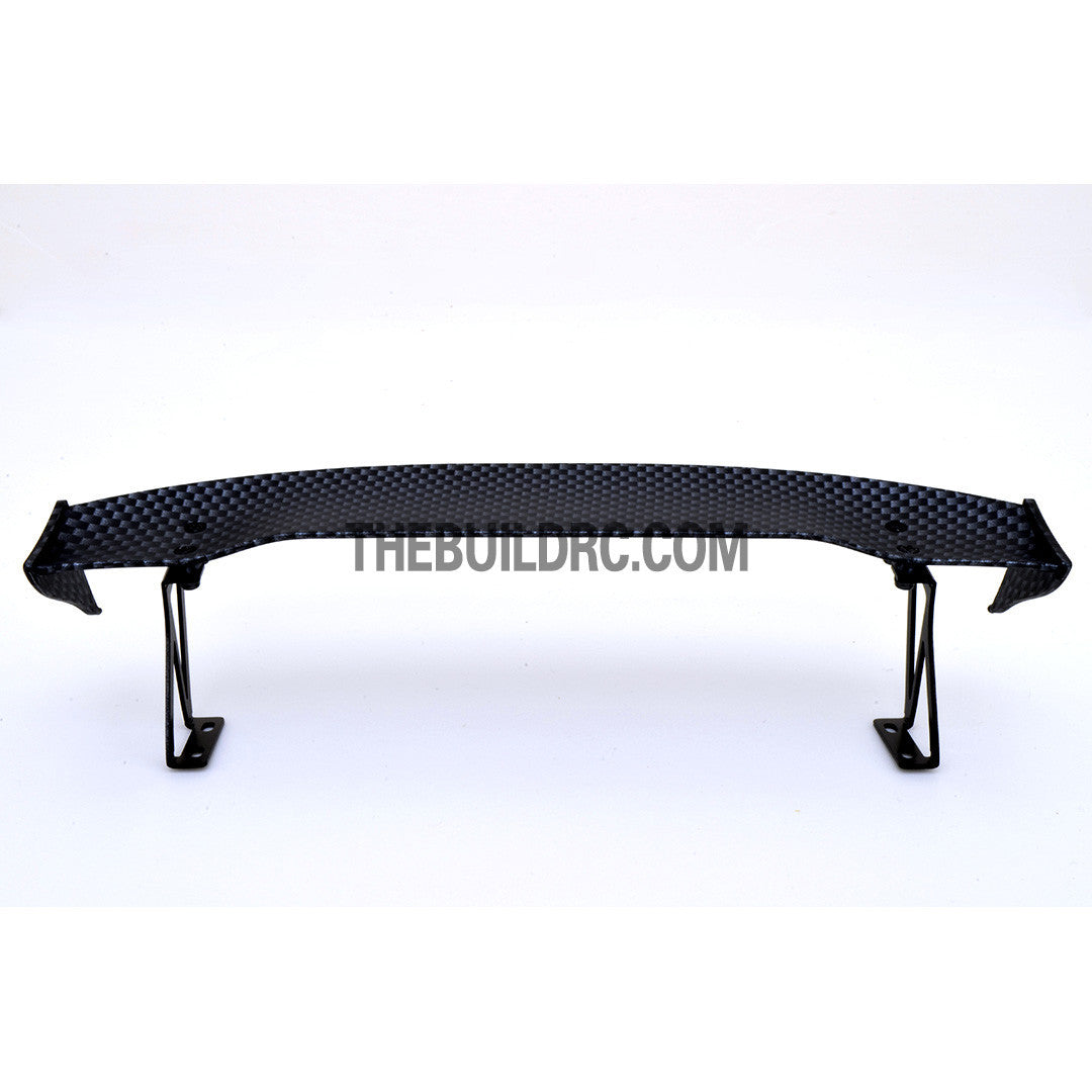 1/10 RC Racing Car 188x34mm Carbon Fiber Pattern GT Wing Rear Spoiler (Mat)