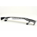 1/10 RC Racing Car 180x28mm Carbon Fiber Pattern GT Wing Rear Spoiler with Stand Style B