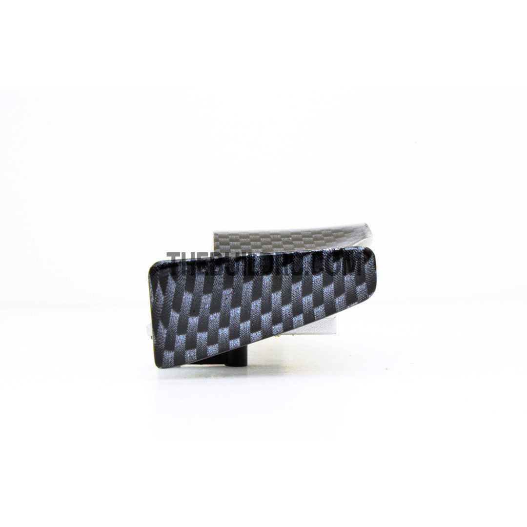 1/10 RC Racing Car 180x28mm Carbon Fiber Pattern GT Wing Rear Spoiler with Stand Style B