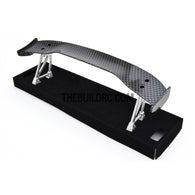 1/10 RC Racing Car 177x31mm Carbon Fiber Pattern GT Wing Rear Spoiler with Stand