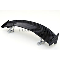 1/10 RC Racing Car 181x32mm Carbon Fiber Pattern GT Wing Rear Spoiler with Stand