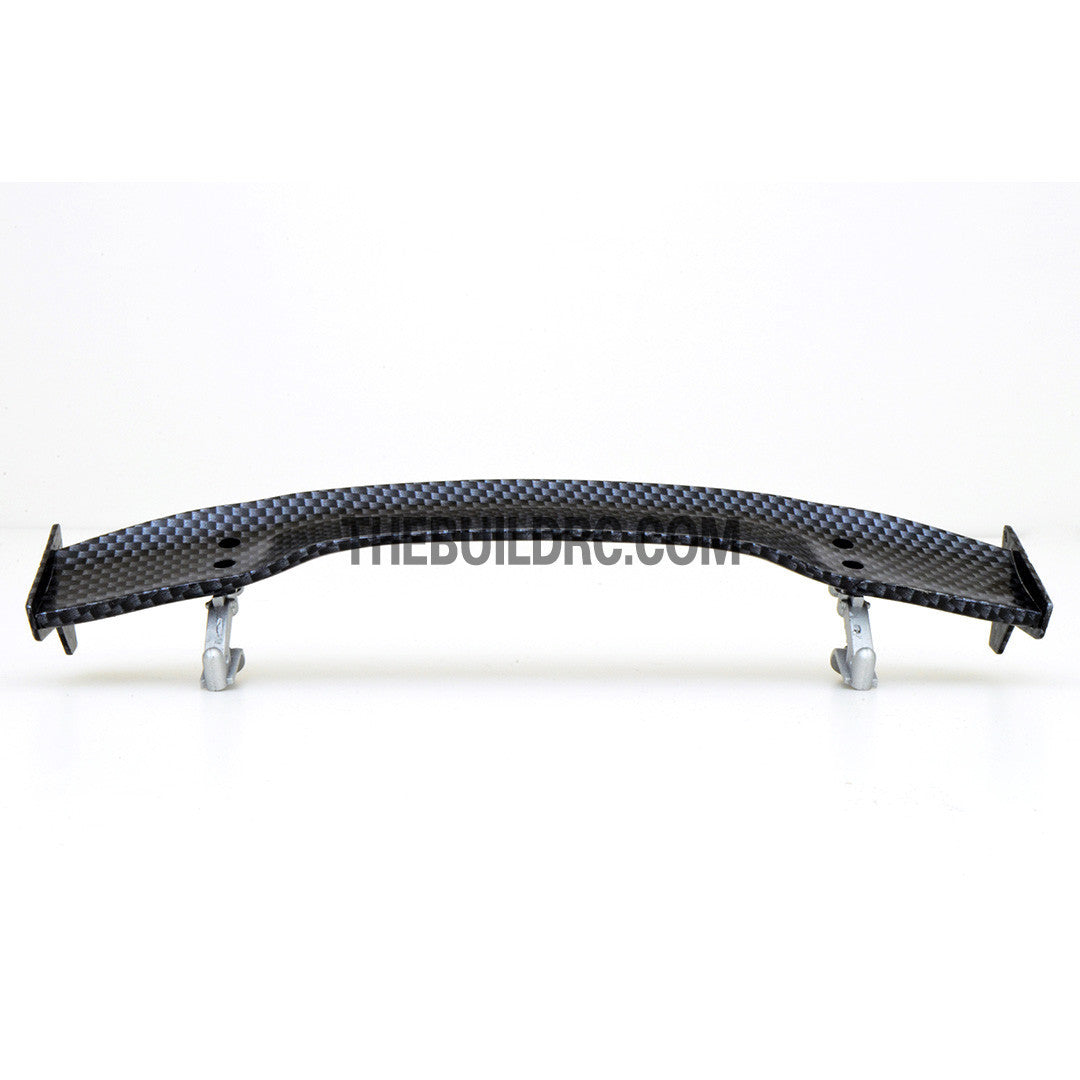 1/10 RC Racing Car 181x32mm Carbon Fiber Pattern GT Wing Rear Spoiler with Stand